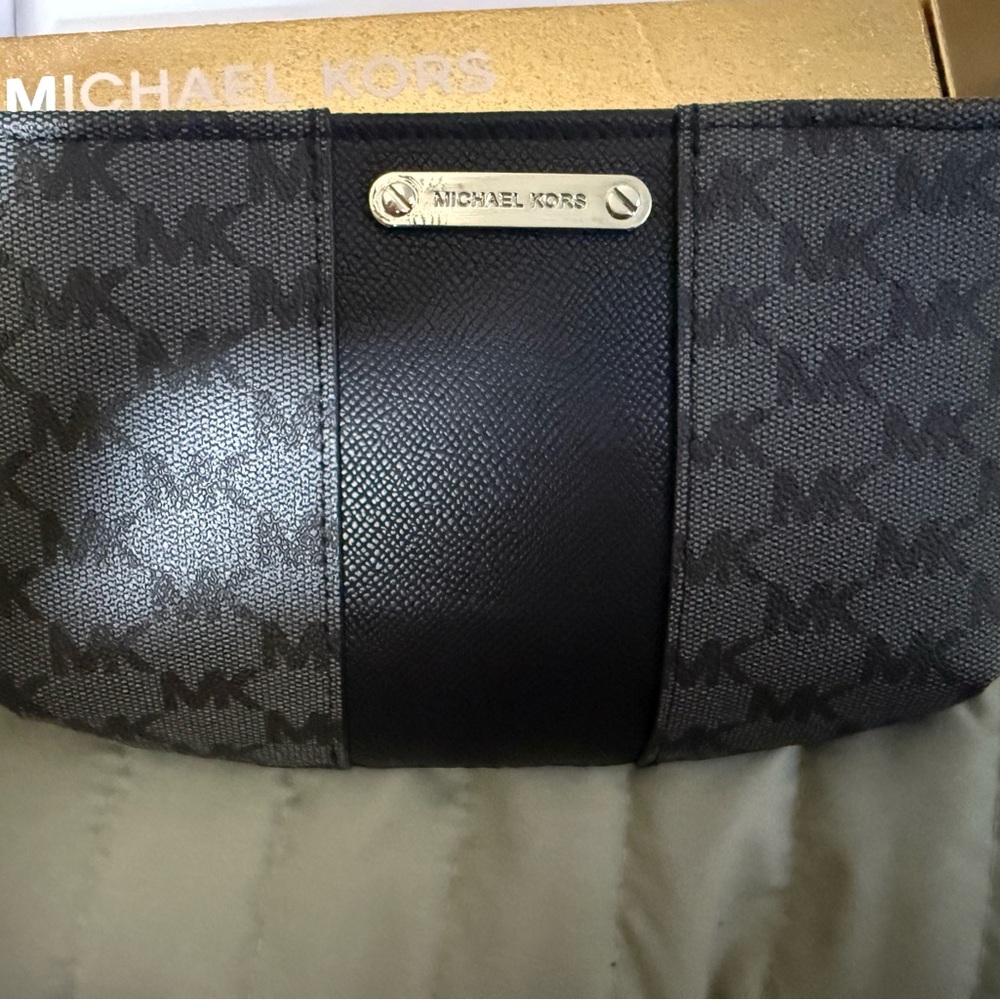 Michael Kors Black and Gray Belt Bag